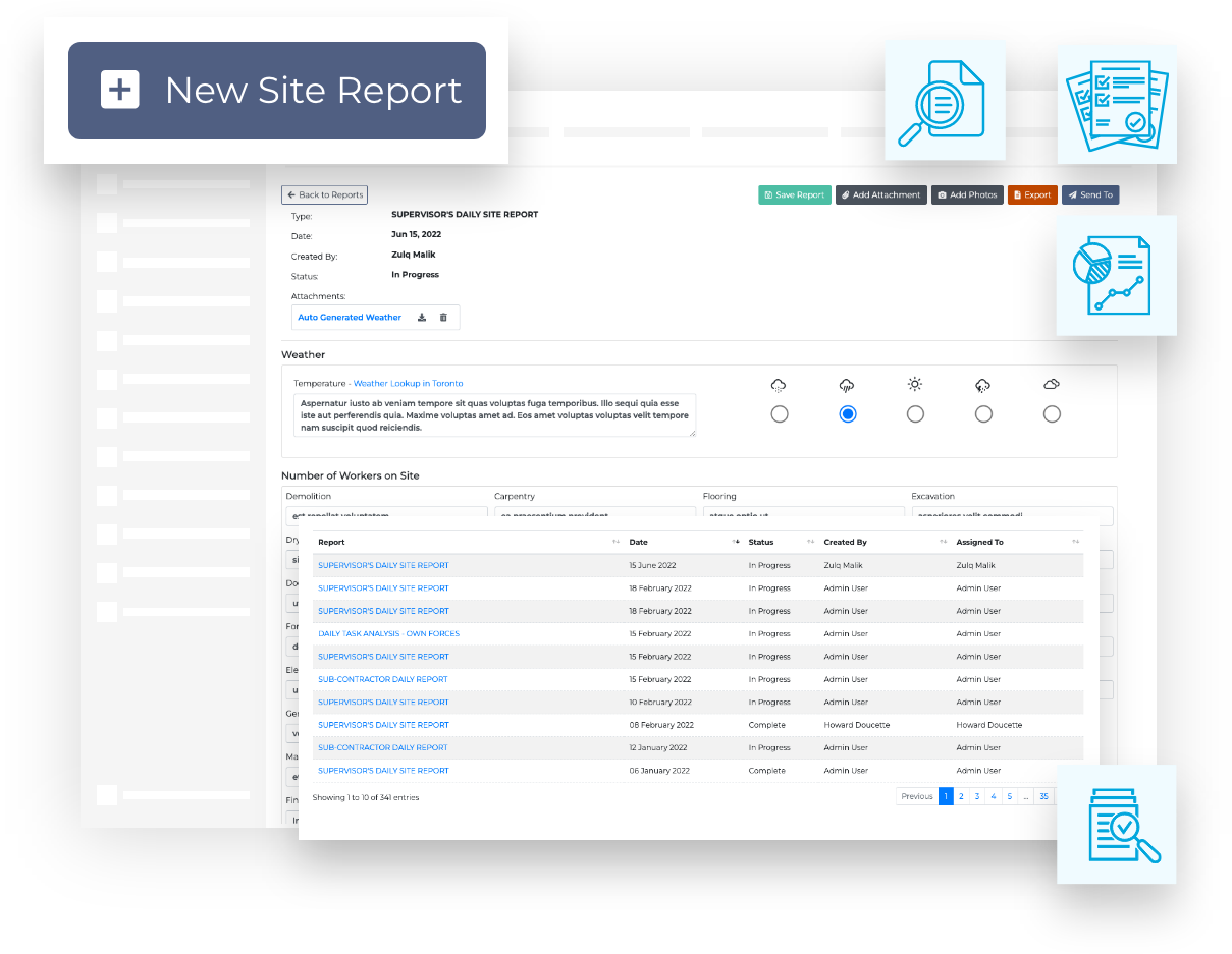 Site Reports