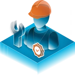 S.I.T.E. training — a SMARTBUILD crew member trained on live work